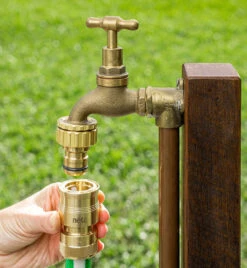 18mm Hi-Flo Universal Brass Tap Adaptor -Garden & Outdoors 18mm Hi Flo Universal Brass Tap Adaptor 3 87206.1707288652