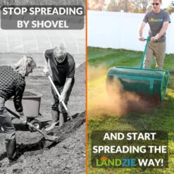 Topdress, Compost & Peat Moss Spreader -Garden & Outdoors Landzie 24 inch Spreader feature 01 800x800 2 14096.1681882060
