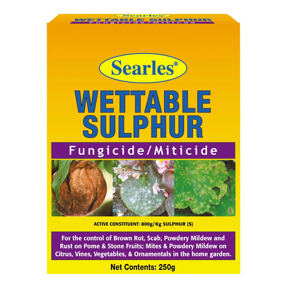 Searles Wettable Sulphur Fungicide & Miticide 1 Searles Wettable Sulphur Fungicide & Miticide